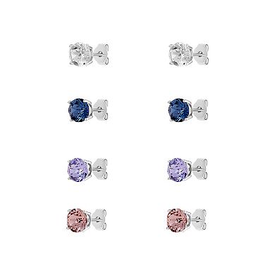 Brilliance Crystal Stud Earring Set in Ornament Gift Box