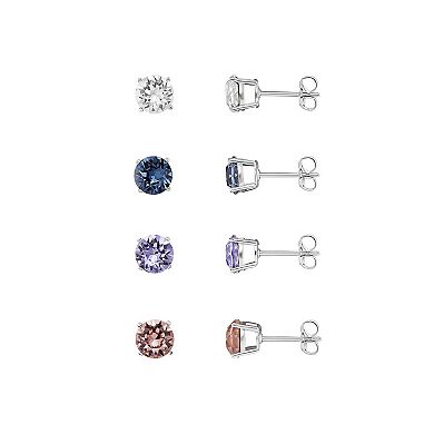 Brilliance Crystal Stud Earring Set in Ornament Gift Box