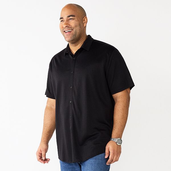 auteur Maladroit Het apparaat Big & Tall Apt. 9® Comfort-Knit Slim-Fit Untucked Shirt