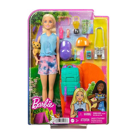 Детские куклы Barbie ® Doll and Accessories, It Takes Two “Malibu” Camping Doll and 10+ Pieces