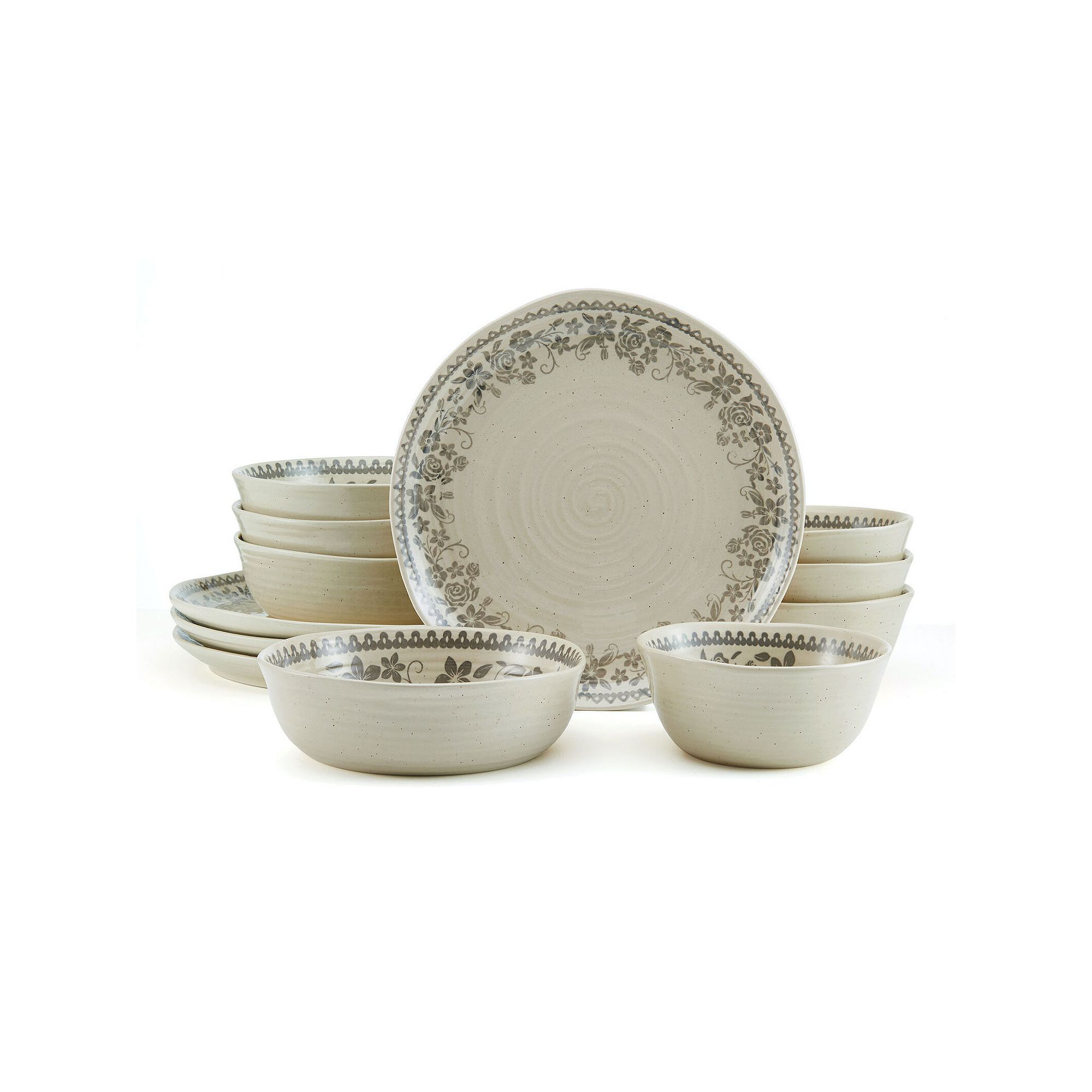 Pfaltzgraff Hayden 12-pc. Dinnerware Set, Gray