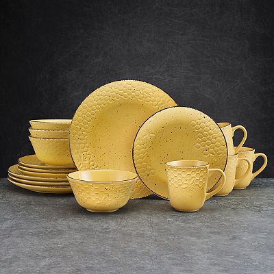 Pfaltzgraff Bumble Bee Yellow 16 pc. Dinnerware Set