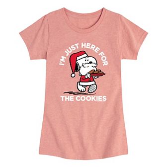 Girls 7-16 Peanuts Snoopy Cookies Graphic Tee