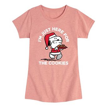 Girls 7-16 Peanuts Snoopy Cookies Graphic Tee