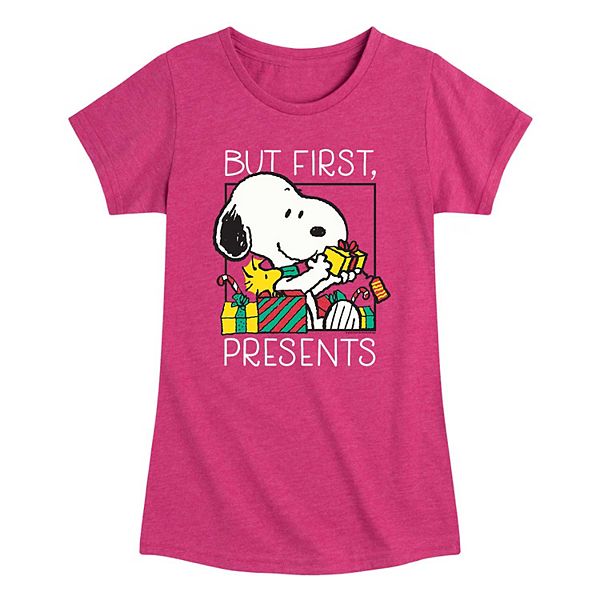 Girls 7-16 Peanuts Presents First Graphic Tee