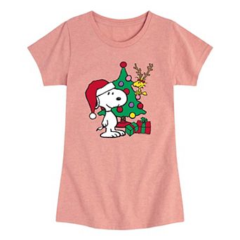Girls 7-16 Peanuts Happy Holidays Graphic Tee