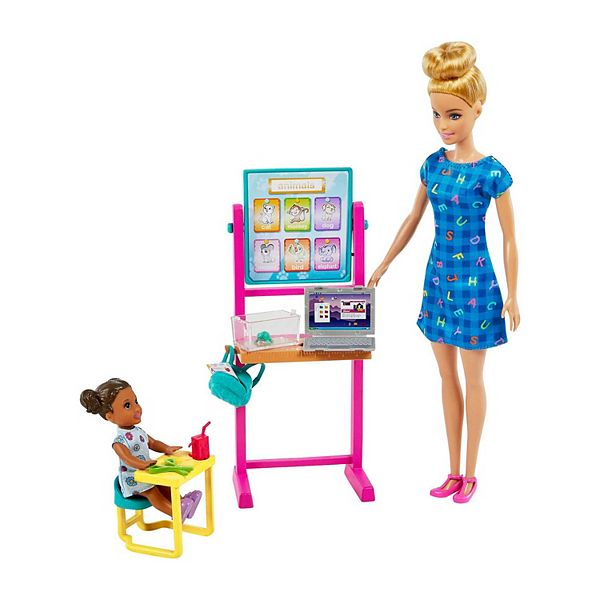 hengel hond zomer Barbie® You Can Be Anything Kindergarten Student and Blonde Hair Teacher  Playset