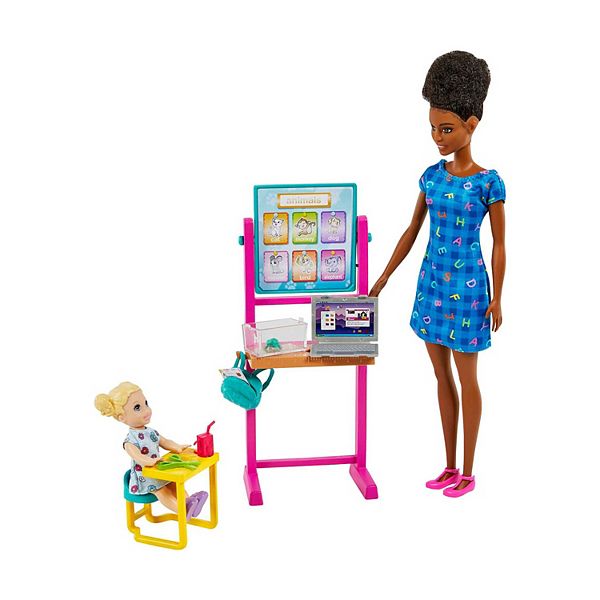 You Can Be Anything Student and Black Hair Teacher Playset