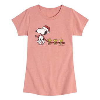 Girls 7-16 Peanuts Holiday Line Up Graphic Tee