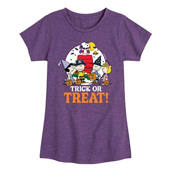 Girls 7-16 Peanuts Trick Or Treat Graphic Tee