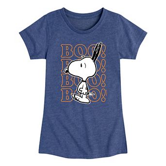 Girls 7-16 Peanuts Boo! Snoopy Scared Graphic Tee