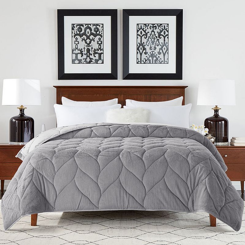 Waverly Cozy Down-Alternative Comforter, Grey, Twin