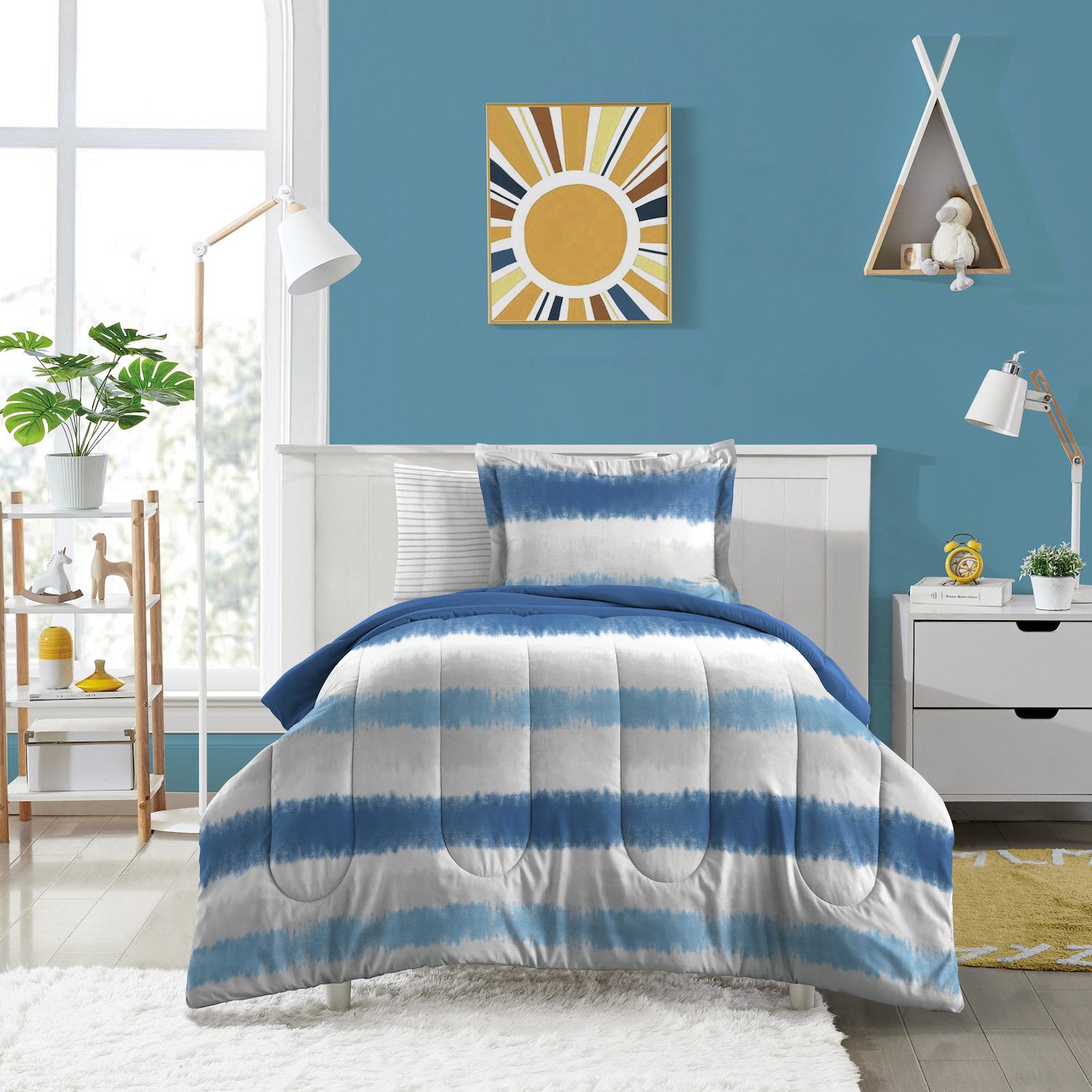 Image for Dream Factory Tie Dye Stripe Comforter Set with Shams at Kohl's.