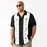 Big & Tall Croft & Barrow® Linen-Blend Vacation Woven Button-Down Shirt