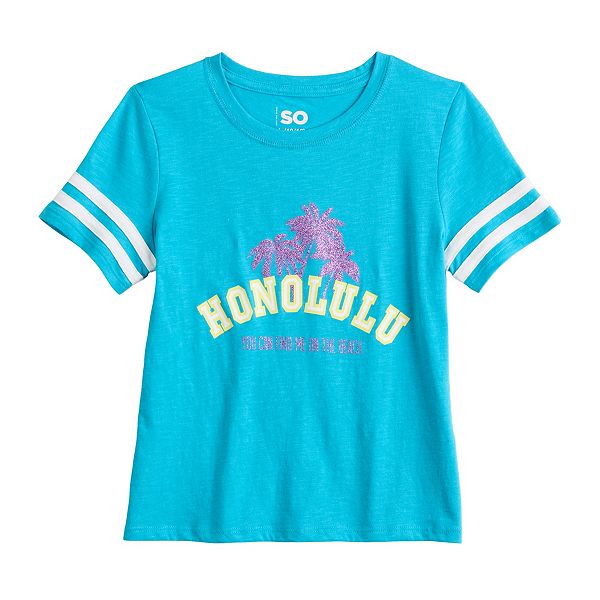 Girls 6-20 SO® Favorite Boxy Graphic Tee in Regular & Plus