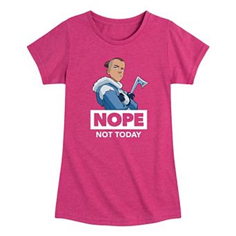 Girls 7-16 Avatar: The Last Airbender Sokka "Nope Not Today" Tee