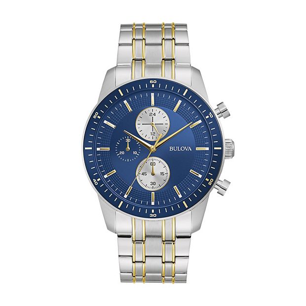 Bulova Men s Two Tone Chronograph Watch 98A243