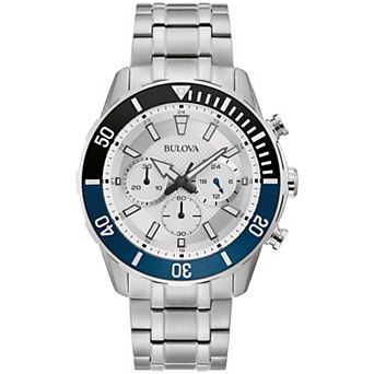 Bulova Men's Stainless Steel Chronograph Watch - 98A257