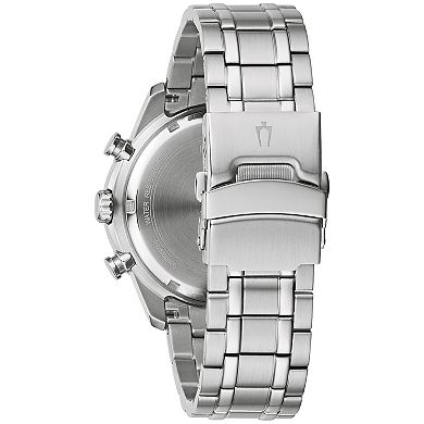 Bulova Men's Stainless Steel Chronograph Watch - 98A257