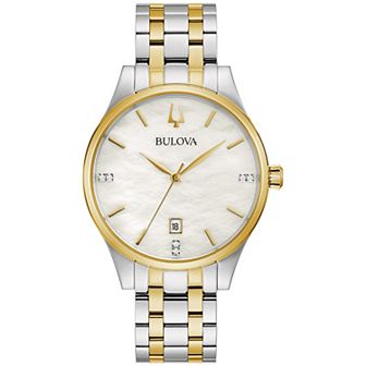 Bulova Women's Two-Tone Diamond Accent Watch - 98P201