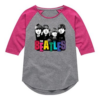 Girls 7-16 The Beatles Colorful Raglan Tee