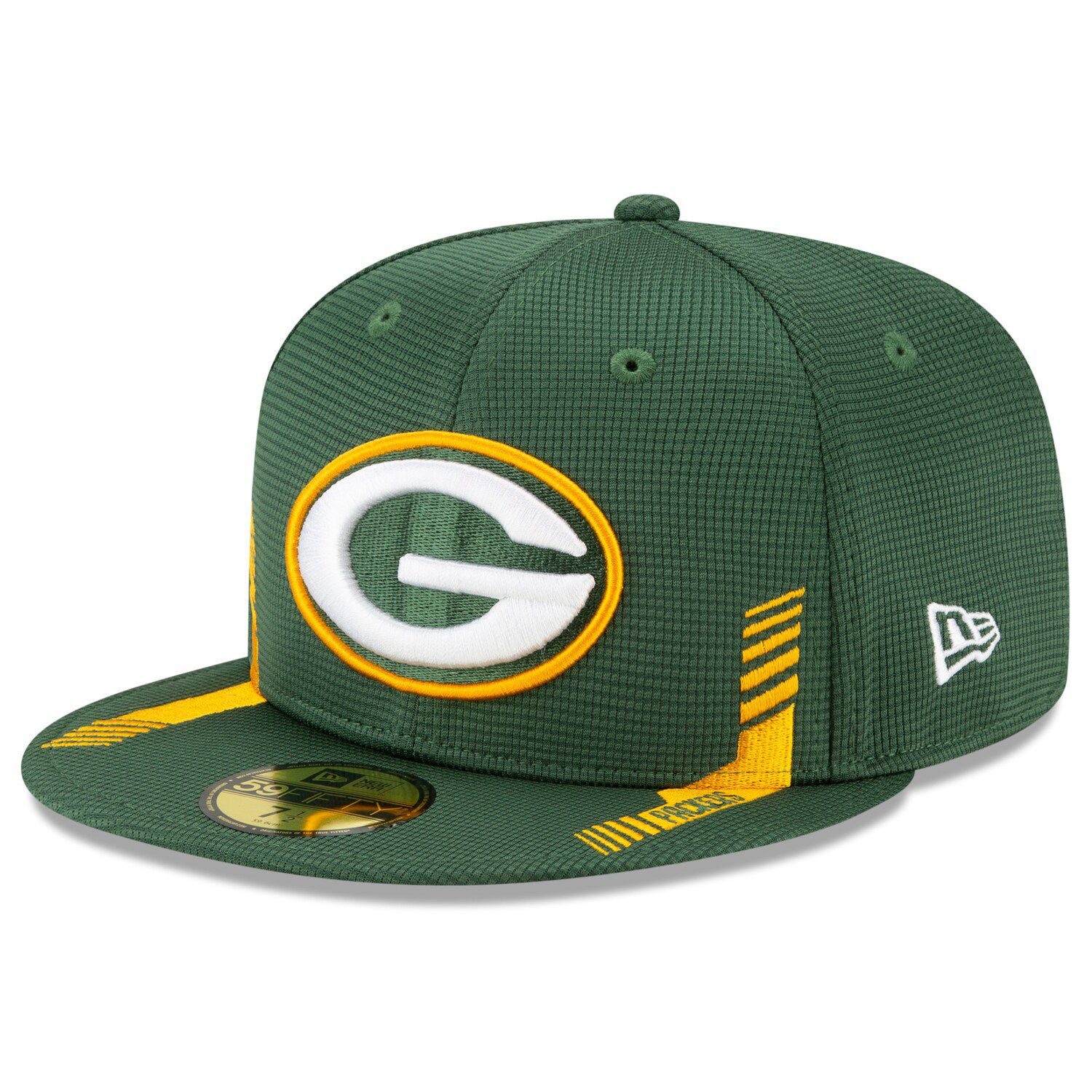 Green Bay Packers New Era 2022 Sideline 59FIFTY Low Profile Pop Fitted Hat  - Black