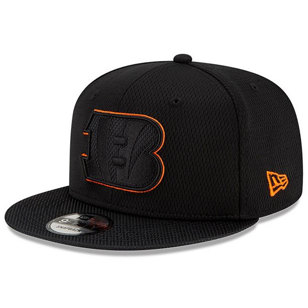 Men's Cincinnati Bengals New Era Black Icon 9FIFTY Snapback Hat