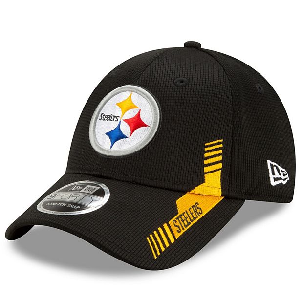 Youth New Era Black Pittsburgh Steelers 2021 NFL Sideline Home 9FORTY  Adjustable Hat