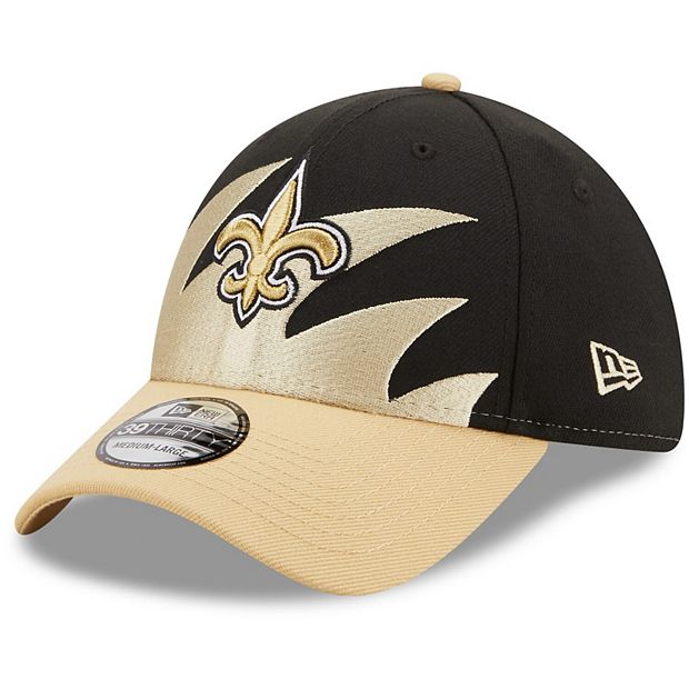 New Era Men's New Era Black New Orleans Saints 39THIRTY Flex Hat