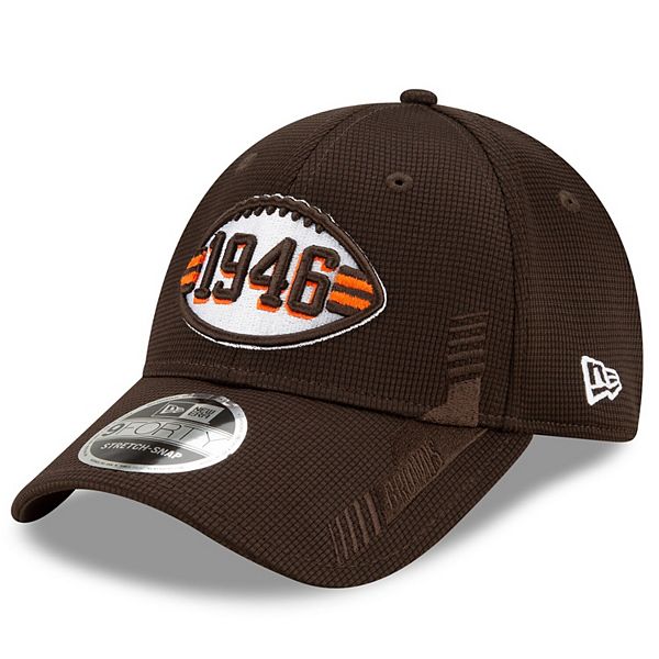 Youth New Era Brown/Black Cleveland Browns 2021 NFL Sideline Home 9FORTY  Adjustable Hat