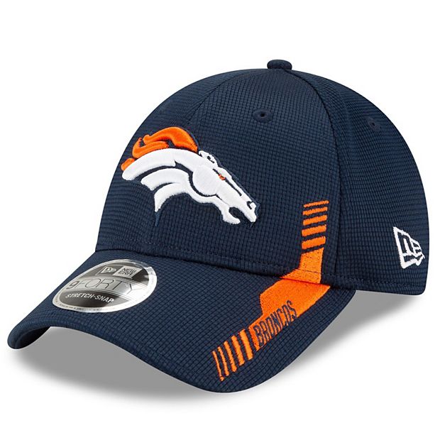 Youth New Era Navy Denver Broncos 2021 NFL Sideline Home 9FORTY Adjustable  Hat