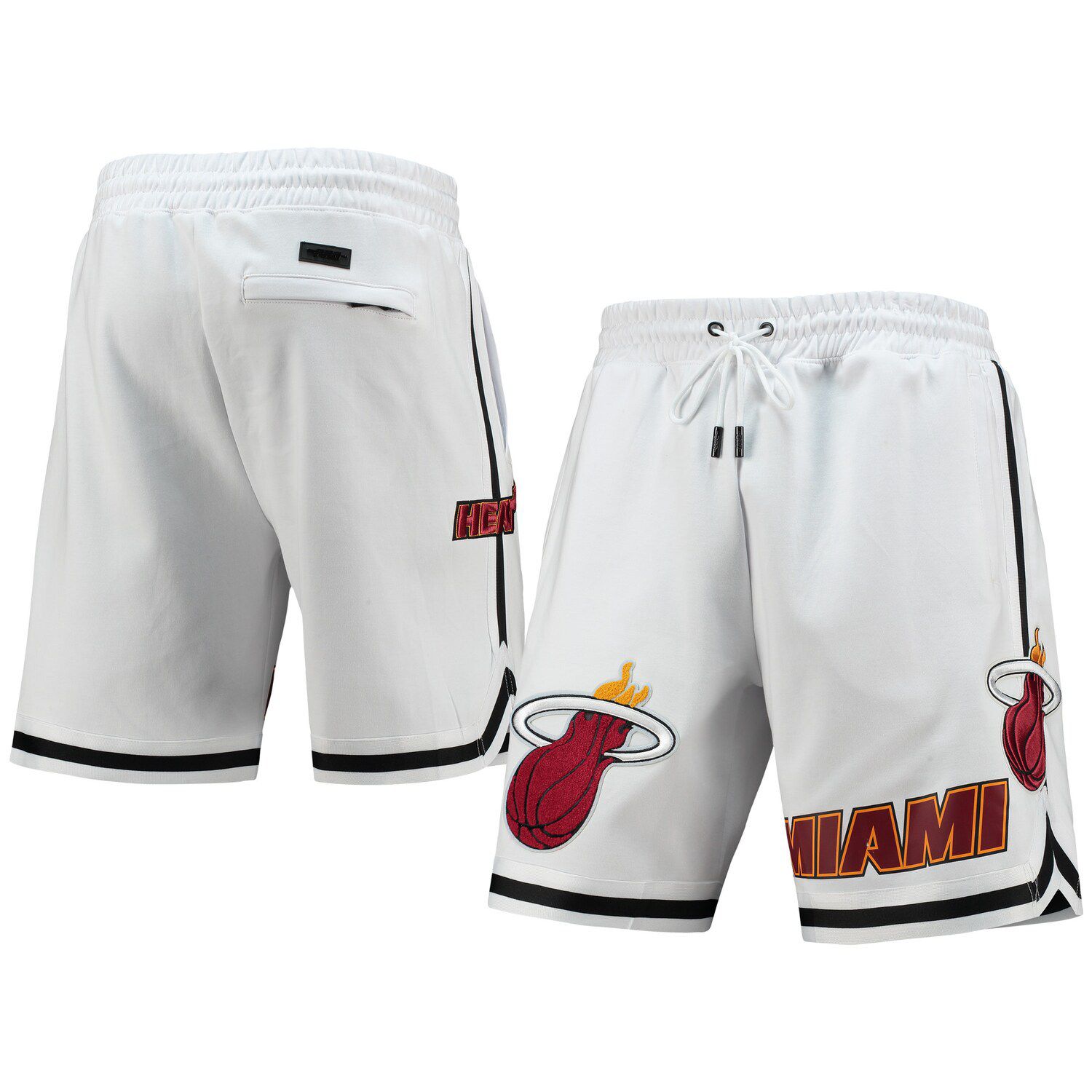 white miami heat shorts