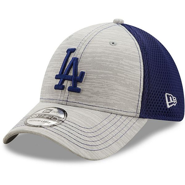 Men's New Era Gray/Royal Los Angeles Dodgers Prime Neo 39THIRTY Flex Hat