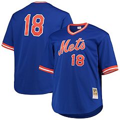 Men's Mitchell & Ness Darryl Strawberry Royal New York Mets Big Tall Cooperstown Collection Mesh Batting Practice Jersey