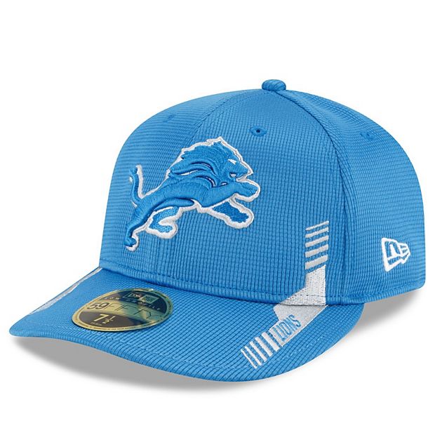 New Era Men's Detroit Lions Logo Blue 59Fifty Fitted Hat