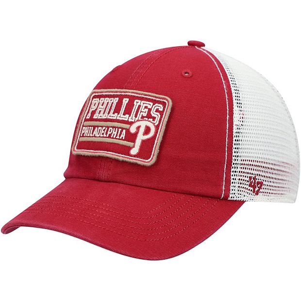 Philadelphia Phillies '47 Black on Black Logo Clean Up Adjustable Hat
