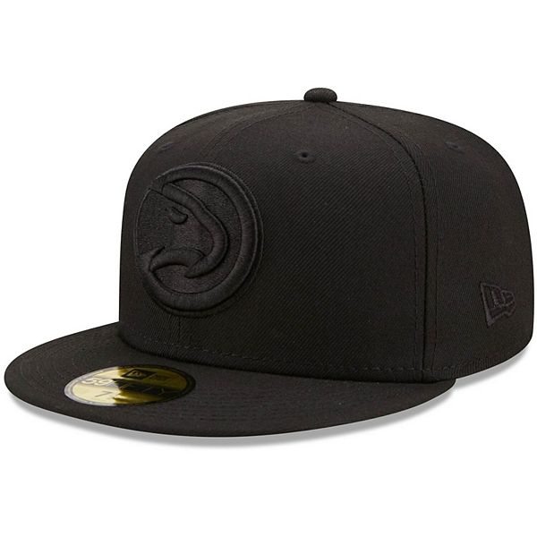 Men's New Era Black Atlanta Hawks Team Color Pack 59FIFTY Fitted Hat