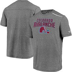Lids Colorado Avalanche Fanatics Branded Two-Stripe Raglan Tri-Blend T-Shirt  - Heather Navy