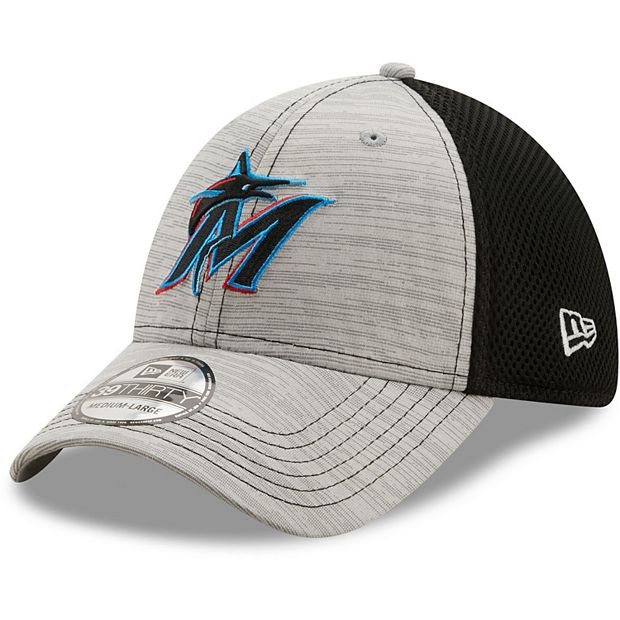 Miami Marlins New Era Team Neo 39THIRTY Flex Hat - Black