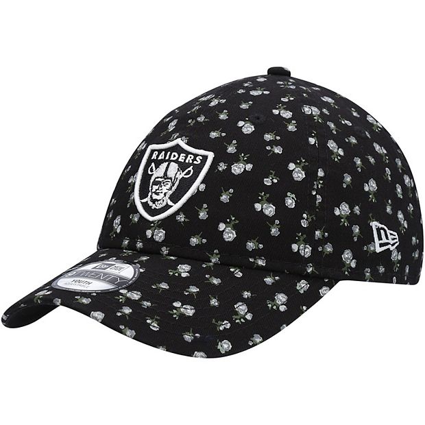 Women's Las Vegas Raiders New Era Gray Bouquet 9TWENTY Adjustable Hat