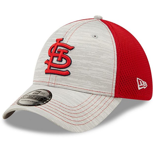 New Era Men's St. Louis Cardinals Clubhouse 39THIRTY Stretch Fit Hat - Gray - M/L Each