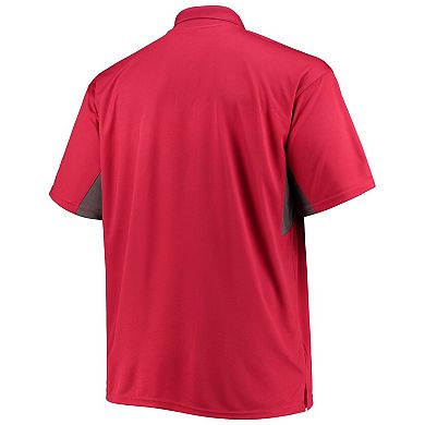 Men's Fanatics Branded Red/Charcoal Atlanta Falcons Big & Tall Polo