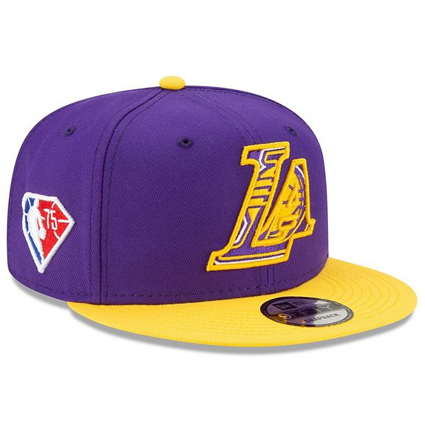 Los Angeles Lakers Adidas NBA Flat Visor Flexfit Cap Hat Yellow