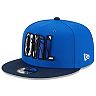 Men's New Era Blue/Navy Dallas Mavericks 2021 NBA Draft On-Stage 9FIFTY Snapback Adjustable Hat