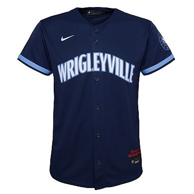 Youth Nike Navy Chicago Cubs City Connect Replica Jersey