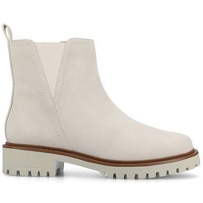 Journee Junnah Women's Pull-On Block Heel Chelsea Ankle Boots In