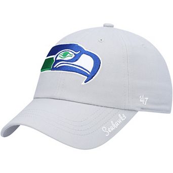 Women's '47 Gray Seattle Seahawks Miata Clean Up Legacy Adjustable Hat