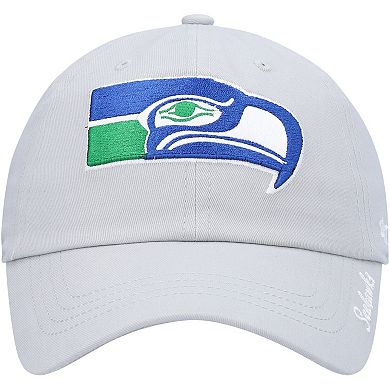 Women's '47 Gray Seattle Seahawks Miata Clean Up Legacy Adjustable Hat