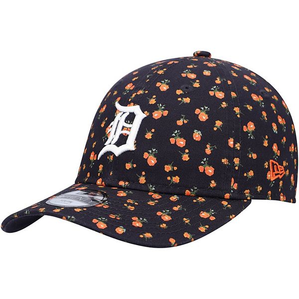 Detroit Tigers New Era Women's Floral 9TWENTY Adjustable Hat - Navy