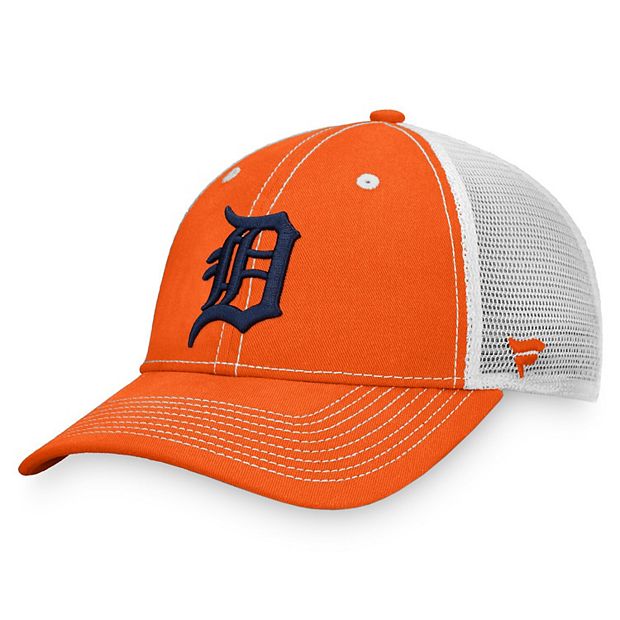 Officially Licensed Fanatics MLB Men's Tigers White Logo Fitted Hat